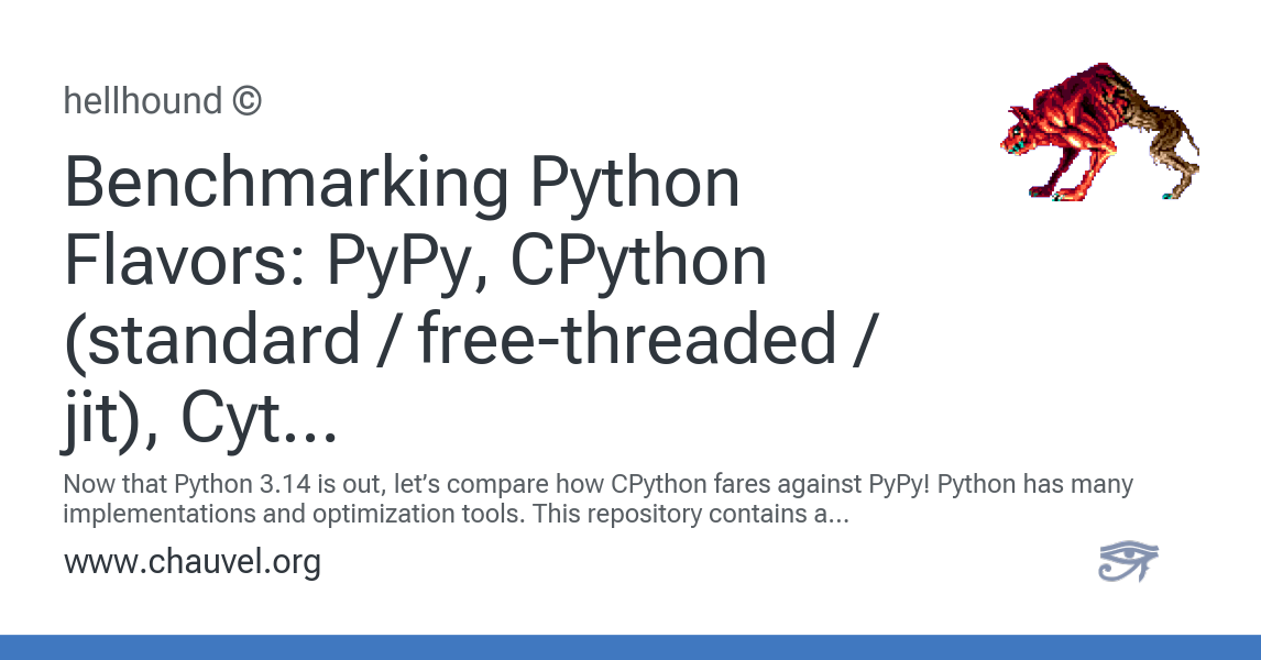 Benchmarking Python Flavors: PyPy, CPython (standard / free-threaded ...