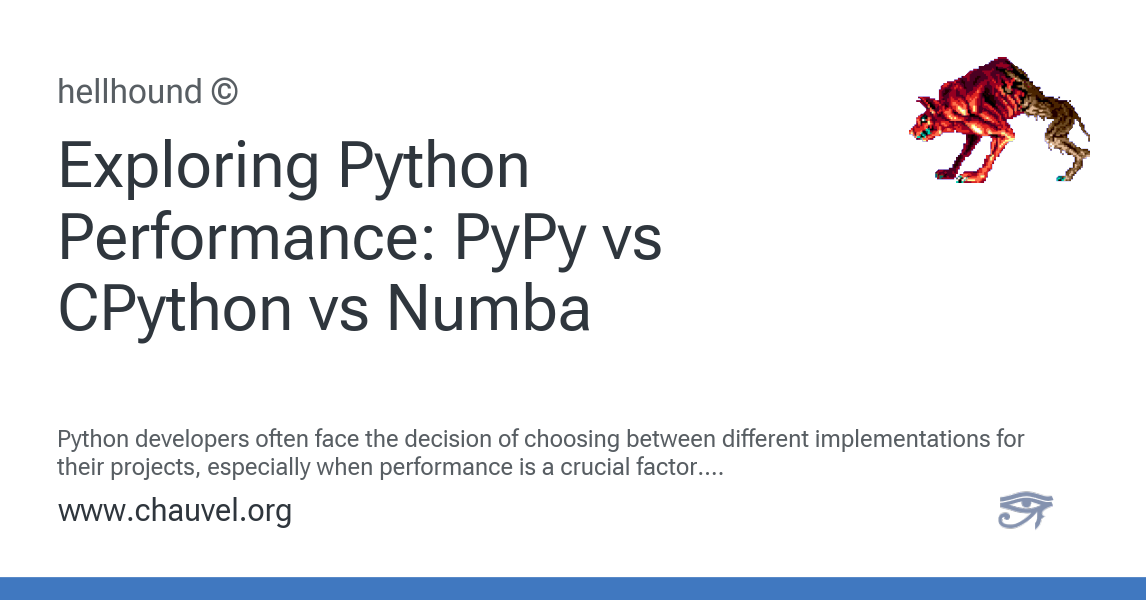 Exploring Python Performance: PyPy vs CPython vs Numba